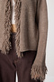 Fringed Knitwear Cardigan Lki̇0040 Vi̇zon - 4