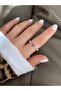 Baguette Stone Bottom Adjustable Women's Ring