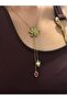 Idyllia Necklace Green Flower Y Necklace - 3