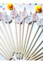 20 Pieces of Teddy Bear Baby-Themed Paper Straws with Pink and Blue Balloons for Gender Reveal Party Gender Prediction - 5