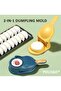 آلة تشكيل الفطائر والسمبوسة اليدوية –اصفر Manual Dumpling & Pastry Maker – - - 3
