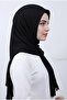 Black Pleated Shawl No Ironing Required, Ready-To-Wear Shawl Standard Size, Texture That Maintains the Shape Pleated Shawl - 5