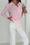 Polo Neck Half Placket Buttoned Hair Braided Knitwear Sweater Aw25Kz0022 - 5