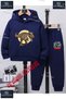 Children's Unisex Custom Printed Hoodie and Sweatpants Set with the Text: "Dinosaur Brown in the Circle".