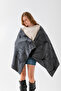 Leaf Pattern Shoulder Wrap, Stylish Comfortable Shoulder Wrap Suitable for Dual Use, Knitwear Shoulder Wrap, Shoulder Wrap - 4