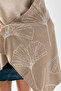 Leaf Pattern Shoulder Wrap, Stylish Comfortable Shoulder Wrap Suitable for Dual Use, Knitwear Shoulder Wrap, Shoulder Wrap - 3