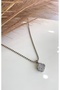 Silver color clover model coin chain steel necklace - 2