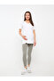 Lcwaikiki Maternity V-Neck Solid Short Sleeve Maternity T-Shirt - 3
