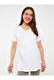 Lcwaikiki Maternity V-Neck Solid Short Sleeve Maternity T-Shirt