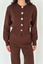 Large Rose Button-Detail Knit Top and Bottom Set AW25AU0001 - 4