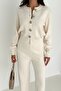 Large Rose Button-Detail Knit Top and Bottom Set AW25AU0001 - 6