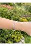 Curved Sparkle Non-Tarnish Steel Stone Bracelet - 3