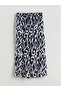 Patterned Wide Leg Women's Trousers with Elastic Waist