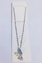 Silver Color Chain with Butterfly Figure Zircon Stone Women's Necklace Non-Tarnish Steel Necklace - 4