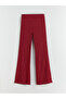 Elastic Waist Textured Women's Trousers