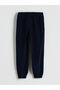 Two Mt Shop Quality Lcw Eco Navy Blue Velvet Plain Standard & Regular Elastic Cuff Boys' Jogger - 2