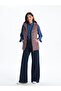 Plum Hooded Women's Puffer Vest - 3