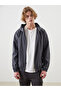 Anthracite Standard Mold Hooded Men's Raincoat