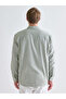 Regular Fit Long Sleeve Dobby Men's Shirt - 4