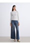 Vizyon New Season Mock Neck Striped Women's Bodysuit - 3