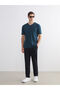 Plus New Season V-Neck Short-Sleeved Combed Cotton Men's T-Shirt - 2