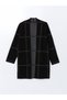 Plus New Season Shawl Collar Plaid Women's Knitwear Cardigan - 7