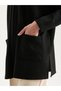 Two Mt Shop Quality Lcw Grace Black Interlock Plain Women's Cardigan - 3