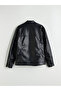 Ozmarka New Season Standard Fit Stand Collar Men's Leather Look Jacket - 8