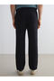 Elsiva Black Standard Fit Muslin Men's Trousers - 4