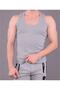 Tutku-Men's Gray Ribbed Cotton 6-Piece Stretch Fabric Undershirt - 2