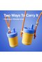 Kids Water Bottle with Carrying Rope and Straps | Vacuum Insulated Stainless Steel 16oz - 8