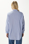 Women's Hayes Blue Striped Oversize Shirt - 5