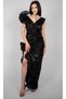 Rochie lunga neagra glam
