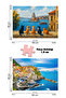 2 Pcs 1000 Piece Puzzle- Cinque Terre and the Girl Tower Cats - 2