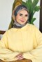وشاح قطني ناعم TN2000 بنمط زهور أنثراسايت-كاميل-01 - 2