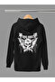 Papa Roach Printed Cotton Long Sleeve Ribbed 3-Ply Hooded Rock Sweatshirt
