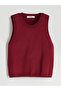 Alita City Xside Burgundy Knitwear Plain Women's Sweater with a Difference - 5