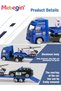 Emergency Vehicle Toy Playsets with Police Car and Rescue Helicopter Friction Powered Rescue Vehicle - 6