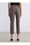 Carrot Cut Houndstooth Patterned Women's Trousers - 4