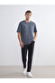 Gray Crew Neck Short Sleeve Men's T-Shirt - 2