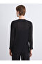 Lcw Everyday Black V-Neck Textured Women's Cardigan - 4