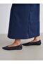 Navy Blue Crew Neck Sweatshirt Dress - 4