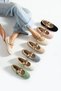 Winter Ballerina Flats with Fur Inside and Button Accessory Detail Home Ballerina Flats - 3