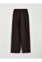 Brown Large Size Modal Mixed Women's Pants from Giyçık Store - 8