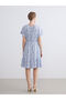 Rmz Gi̇yi̇m Farkiyla Zero Roba Collar Floral Pleated Dress - 6