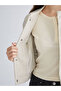 Xside Beige College Collar Women's Cashmere Coat - 4