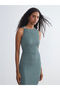 Lcw Vision Crew Neck Shirred Bodycon Dress - 2