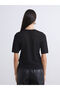 Crew Neck Embroidered Women's Knitwear Sweater - 4