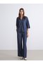 Vizyon New Season Elastic Waist Wideleg Women's Jean Trousers