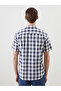 Nevavm Men's Regular Fit Dobby Pocket Shirt with Difference - 4